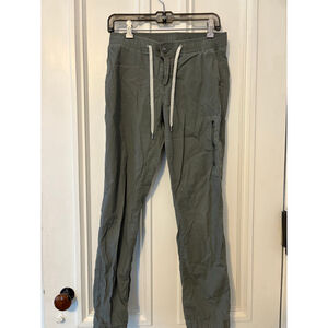 Vuori womens Green Ripstop Organic Cotton Joggers S